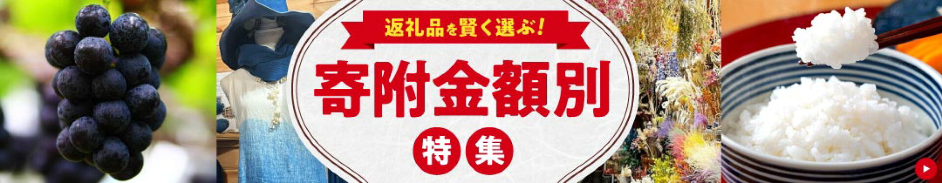 ふるさと納税　寄附金額別特集