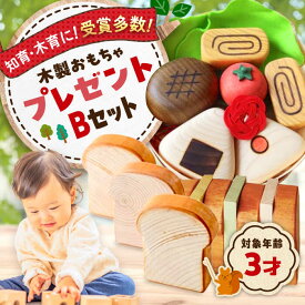 【ふるさと納税】やさしい木のおもちゃプレゼントセットB 木製 おもちゃ 知育 玩具 三次市/ 一場木工所[APAL014]