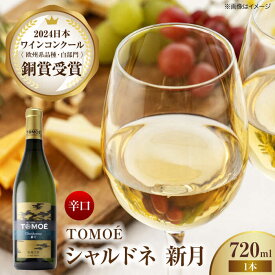【ふるさと納税】TOMOE 新月 白ワイン 辛口 720ml×1本 ワイン お酒 受賞 白ワイン ギフト 三次市 / 広島三次ワイナリー[APAZ024]