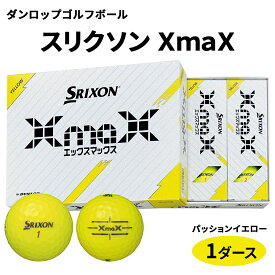 【ふるさと納税】スリクソン XmaX ゴルフボール ダンロップ 1ダース [1696-1698]