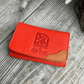 【ふるさと納税】【広島ドラゴンフライズ×ベルズスクエア】コラボ　東広島産鹿革使用☆鹿革名刺入れ　初対面でも印象に残る◎