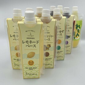 【ふるさと納税】とびしま詰め合わせセットC（レモネードベースなど5種各2本）