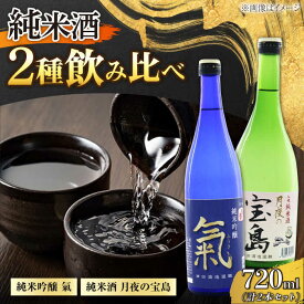 【ふるさと納税】日本酒 地酒 江田島【飲み比べセット】純米 月夜の宝島／純米吟醸 氣 日本酒 飲み比べ ギフト 広島県産 人気 江田島市/津田酒造株式会社 [XAK007] 日本酒 さけ sake 酒 お酒 アルコール 地酒 純米 大吟醸 焼酎 飲み比べ