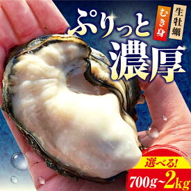 【ふるさと納税】生牡蠣【2027年1月以降分先行予約】生牡蠣 むき身 選べる容量 700g〜2kg 広島県江田島市/株式会社かきうち[XBK001] 生牡蠣 生食 むき身 広島県産 生食用 むき身 牡蠣 かき カキ 選べる 冷蔵 海鮮 魚貝 広島県産 人気 送料無料