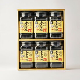 【ふるさと納税】特選かき醤油味付のり6本入(特かき-30H)_味付け海苔 味のり かき醤油 海苔 6本セット 国産 広島牡蠣 だし ご飯のお供 家庭用 贈答 ギフト 高級【1652622】