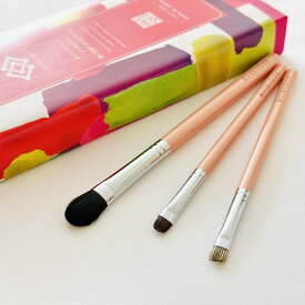 【ふるさと納税】熊野化粧筆　萌定番アイメイク3本セット　メイクブラシ　熊野筆　化粧筆