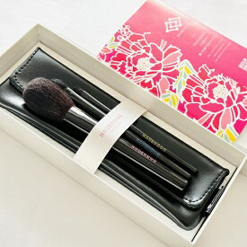 【ふるさと納税】熊野化粧筆　律フルセット＆ケース（クロ）　メイクブラシ　熊野筆　化粧筆