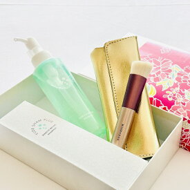 【ふるさと納税】熊野化粧筆ファンデブラシ小(ケース付)と筆シャンセット【メイクブラシ 化粧 メイク コスメ 美容 熊野筆 ファンデーション チーク パウダー】