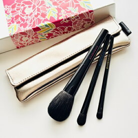 【ふるさと納税】熊野化粧筆律フルセット&ケース (ピンクゴールド)【メイクブラシ 化粧 メイク コスメ 美容 熊野筆 ファンデ チーク パウダー】