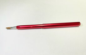【ふるさと納税】熊野化粧筆　押出式携帯リップブラシ赤TRO-05　メイクブラシ　熊野筆　化粧筆　イタチ