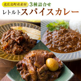 【ふるさと納税】レトルト カレー 北広島町産素材のスパイスカレー（3種詰め合わせ）
