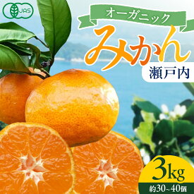 【ふるさと納税】オーガニック 瀬戸内みかん 3kg (30~40個程度) 10月～1月発送 中原観光農園 国産 有機JAS認証 小玉 小玉みかん 瀬戸内 広島 大崎上島 離島 有機栽培 柑橘 果物 オーガニック フルーツ ギフト 防腐剤不使用 ワックス不使用 無添加 送料無料 産地直送