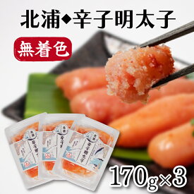 【ふるさと納税】 明太子 170g×3パック 北浦の鯵と地酒を使用した辛子明太子 一本物 小分け 無着色 辛子明太子 お手軽 便利 魚介 海鮮 海産物 卵 人気 明太子 おすすめ 辛子明太子 めんたいこ ご飯 お米 おかず 夕食 惣菜 おつまみ ギフト 家庭用 お取り寄せ 下関 山口
