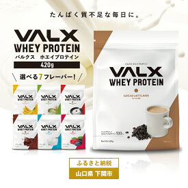 【ふるさと納税】 VALX ホエイ プロテイン 420g お試し 選べる 風味 チョコ カフェオレ ベリー ヨーグルト バナナ 抹茶 杏仁豆腐 女性 ダイエット バルクス 手軽 シェイク 男性 疲労回復 トレーニング 健康食品 たんぱく質 低糖質 低脂質 高タンパク WPC 美味しい 下関 山口