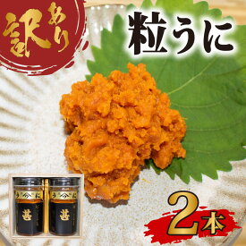 【ふるさと納税】 訳あり 甚ウニ×2本 下関 山口 塩うに 粒うに うに ウニ 雲丹 瓶詰 瓶 ビン 海鮮 魚介 新鮮 人気 珍味 父の日 母の日 お中元 お歳暮 年末 年始 高級 人気うに 瓶ウニ好きにおススメ 塩ウニ ウニ丼 うに丼 大容量 理由あり わけあり うに甚 下関 山口