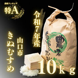 D405【ふるさと納税】 農家直送！山口市産新米「きぬむすめ」精米10kg