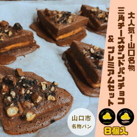 D424【ふるさと納税】 三角チーズサンドパンプレミアム4個・チョコ4個入