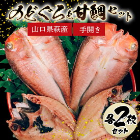 【ふるさと納税】手開きのどぐろ2枚・手開き萩産甘鯛2枚セット