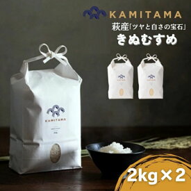 【ふるさと納税】きぬむすめ 令和7年 2kg×2袋 セット 米 コメ こめ 萩産 KAMITAMA
