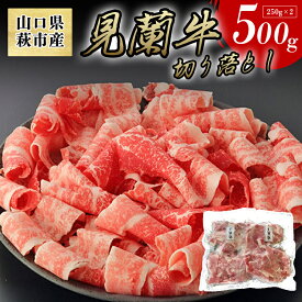 【ふるさと納税】【数量限定】山口県萩市産 見蘭牛 切り落とし 500g (250g×2)国産 肉 お肉 牛 和牛 日本産 食品 グルメ 冷凍 冷凍食品 おかず 惣菜 お弁当 非常食 ご飯のお供 ごはん ご飯 食卓 山口県 萩市 美味しい おいしい プレゼント ギフト プチギフト 贈り物