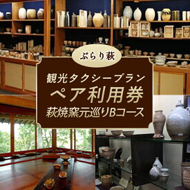 【ふるさと納税】「ぶらり萩・萩焼窯元巡りBコース」観光タクシープランペア利用券