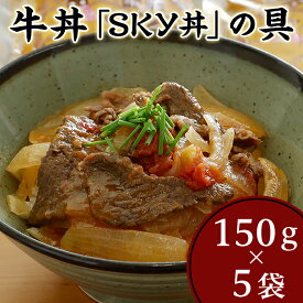 【ふるさと納税】地元食材を使ったオリジナル牛丼「SKY丼」の具（5袋セット）