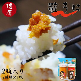 【ふるさと納税】うに ウニ 粒うに 天然 バフンウニ 「こだわり粒うに 40g×2本（手造り粒うに40g、浜づくり粒うに40g）」(1116)