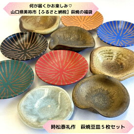 【ふるさと納税】【萩焼福袋】時松泰礼作 萩焼豆皿5枚セット ｜ 山口県 山口 返礼品 和食器 豆皿 おしゃれ 工芸品 お取り寄せ 取り寄せ お土産 特産品 名産品 土産 名産 工芸 ご当地 民芸品 おしゃれ食器 萩焼 美祢市 美祢 焼物