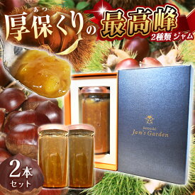 【ふるさと納税】 期間限定 最高峰シリーズ 「 ローズクラウン 」 2種の 厚保くり ジャム 210g瓶×2本 先行予約 (2025年10月頃より発送予定)｜ 厚保 栗 くり クリ プレーン ジャム シロップ バニラビーンズ コンフィチュール 食品 パン 美祢市 美祢 山口