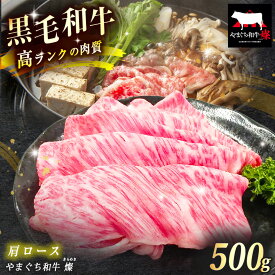 【ふるさと納税】 数量限定！選べる 極上牛肉 やまぐち和牛 燦 ( きらめき ) 肩ロース 500g ｜ 山口 県 美祢市 牛肉 ブランド牛 黒毛和牛 肩 ロース 肩ロース 牛 肉 お肉 にく