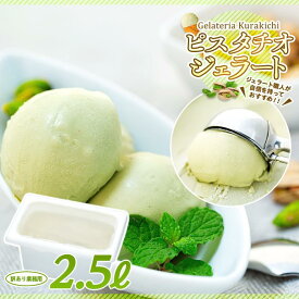 【ふるさと納税】【訳あり】ピスタチオ ジェラート 2.5リットル【大容量 アイス 業務用 スイーツ 人気 デザート 冷凍 氷菓子 2.5L 家族 ファミリーサイズ イタリア シチリア産】 | お菓子 菓子 おかし スイーツ デザート 食品 人気 おすすめ 送料無料 牧場