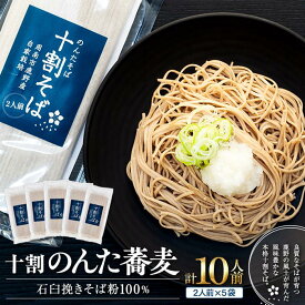 【ふるさと納税】そば 乾麺 十割そば10人前 周南市鹿野産 ( 200g × 5袋 ) | 年越しそば 年越し 新年 麺 食品 加工食品 人気 おすすめ 送料無料