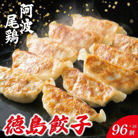 【ふるさと納税】 餃子 阿波尾鶏 選べる 16個 ～ 96個 ぎょうざ ギョーザ 鶏肉 焼き餃子 野菜 餡 キャベツ 白菜 弁当 中華 冷凍 冷凍餃子 お酒 ビール 居酒屋 徳島県 阿波の頂
