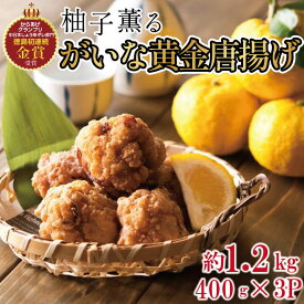 【ふるさと納税】 唐揚げ 鶏肉 すだち 鶏 柚子 400g×3パック から揚げ 国産 鶏 からあげ 柚子薫る がいな 黄金からあげ フライドチキン グルメ すだち 柑橘 みかん 小分け おかず 弁当 惣菜 ビール おつまみ 簡単調理 人気 おすすめ 送料無料 なし 美味しい 美馬 徳島
