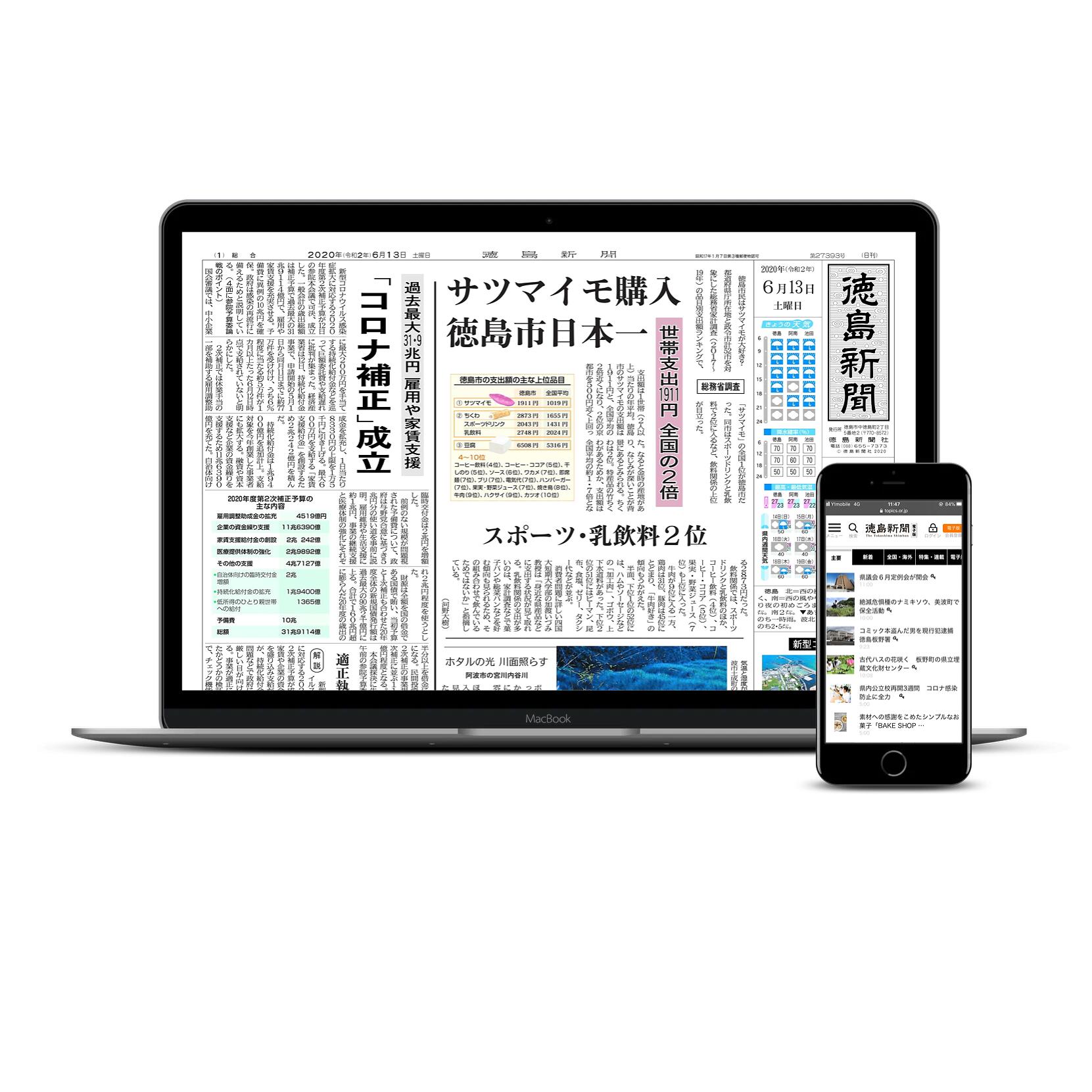 ふるさと納税 D019a 徳島新聞電子版単独プラン 新品同様 ３ヵ月分 開催中