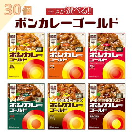 【ふるさと納税】【選べる6種類！】ボンカレーゴールド（甘口・中辛・辛口・大辛・うま辛・至福の甘口）180g×30個 | レトルトカレー レトルト カレー 非常食 保存食 長期保存 防災食 備蓄食 災害用品 災害用保存食 防災グッズ 防災用品