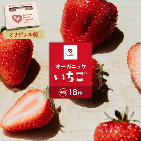 【ふるさと納税】とくしまオーガニックいちご 中粒18粒 （約380g×1)・(約380gx2) | 無農薬 フルーツ 果物 くだもの 食品 いちご 苺 人気 無農薬 期間限定 人気 ギフト プレゼント 贈答 ケーキ グルメ デザート おやつ お菓子 送料無料