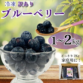 【ふるさと納税】 ブルーベリー 冷凍 訳あり 冷凍 2週間発送 1～2kg 冷凍ブルーベリー 産地直送 フルーツ 新鮮 人気 果物 おすすめ フルーツ 四国 徳島 小松島 送料無料 産地 直送 新鮮 夏 アイス シャーベット ソフトクリーム ジュース スムージー ヨーグルト 朝食 旬