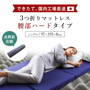 マットレス シングル 腰部ハードタイプ 体圧分散 腰痛 ...