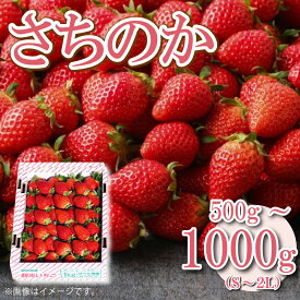 【ふるさと納税】 いちご さちのか 選べる 500g～1kg S～2L サイズ 不揃い 訳あり 大粒 新鮮 冷蔵 ストロベリー 苺 アイス フルーツサンド ギフト プレゼント 贈答 お取り寄せ グルメ 冷蔵 送料無料 阿波市 徳島県 原田ファーム