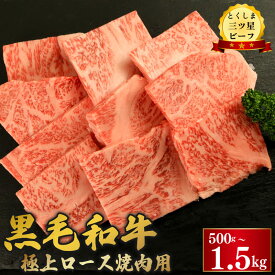 【ふるさと納税】 牛肉 ロース 焼肉 選べる 容量 500g 1kg 1.5kg 和牛 黒毛和牛 とくしま三つ星ビーフ 牛肉 ぎゅうにく 牛 肉 ビーフ BBQ アウトドア キャンプ おかず おつまみ 惣菜 お祝い 誕生日 記念日 ギフト 贈答 お取り寄せ グルメ 冷凍 小分け 徳島県 阿波市 肉の藤原