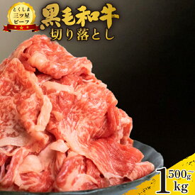 【ふるさと納税】 黒毛和牛 牛肉 切り落とし 500g 1kg 和牛 国産 牛肉 牛 うし 肉 にく ビーフ 三つ星ビーフ すき焼き すきやき しゃぶしゃぶ 焼肉 やきにく カレー 牛丼 BBQ おかず おつまみ 弁当 日用 冷凍 小分け お取り寄せ グルメ 送料無料 徳島県 阿波市 肉の藤原