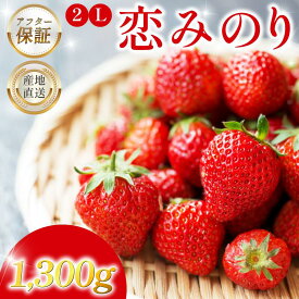 【ふるさと納税】いちご 1.3kg 先行予約 大粒 2L以上 恋みのり 極上 香り 甘い 苺 イチゴ 果物 フルーツ ストロベリー ジャム スムージー フルーツサンド いちご大福 苺大福 ケーキ アイス シャーベット 人気 オススメ お取り寄せ ミカモフレテック みよし 徳島県 三好市