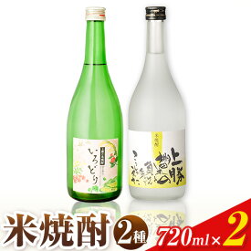 【ふるさと納税】焼酎 上勝の棚田米と負けん気でこっしゃえた米焼酎720ml×1本 いろどり20度 720ml×1本 2本セット 高鉾建設酒販事業部 《30日以内に出荷予定(土日祝除く)》米焼酎 焼酎 お酒 ロック お湯割り 酎ハイ ギフト プレゼント 徳島県 上勝町 送料無料