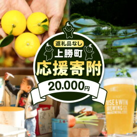 【ふるさと納税】徳島県 上勝町 応援寄附 1口 20000円【返礼品なし】