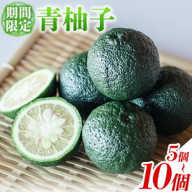 【ふるさと納税】ゆず 青柚子 5個 10個 一般財団法人さなごうち《11月中旬-12月中旬頃発送》徳島県 佐那河内村 ゆず 柑橘 フルーツ 旬【配送不可地域あり】※離島