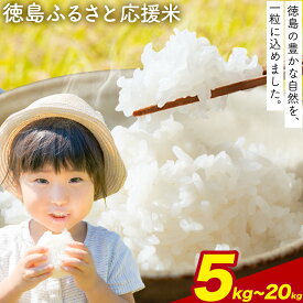 【ふるさと納税】白米 徳島ふるさと応援米 選べる 5kg 10kg 15kg 20kg《2月上旬-2月末頃出荷》 生活応援企画 米 精米 送料無料 徳島県 佐那河内村 白米 ブレンド米 こめ コメ お米