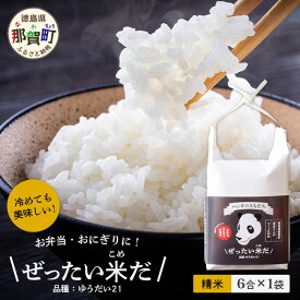 【ふるさと納税】徳島県那賀町産 ぜったい米(こめ)だ 6合×1袋 ゆうだい21【徳島 那賀町 国産 米 お米 白米 精米 徳島県産 国産米 高級米 単一原料米 おいしい 冷めても美味しい お弁当 おにぎり 贈物 プレゼント お歳暮 ギフト プチギフト 産地直送】ZP-2
