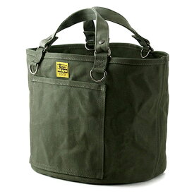 【ふるさと納税】Free Free Baketsu Tote　バンナイズ 帆布 グリーン トート バッグ バケツ ファッション かばん トートバッグ カバン