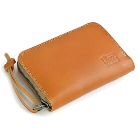 【ふるさと納税】VanNuys ミドルサイズのオールインワン ラウンドファスナーウォレット 財布 サイフ wallet long ナガザイフ 長財布 ファッション小物 普段使い キャメル 牛ヌメ革